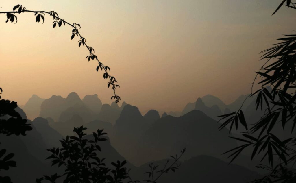 中国の山々